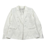 Ermanno Scervino Giacca Tinta Unita Doppiopetto con Ricami per Bambina SFGC008 BIANCO ERMANNO SCERVINO 