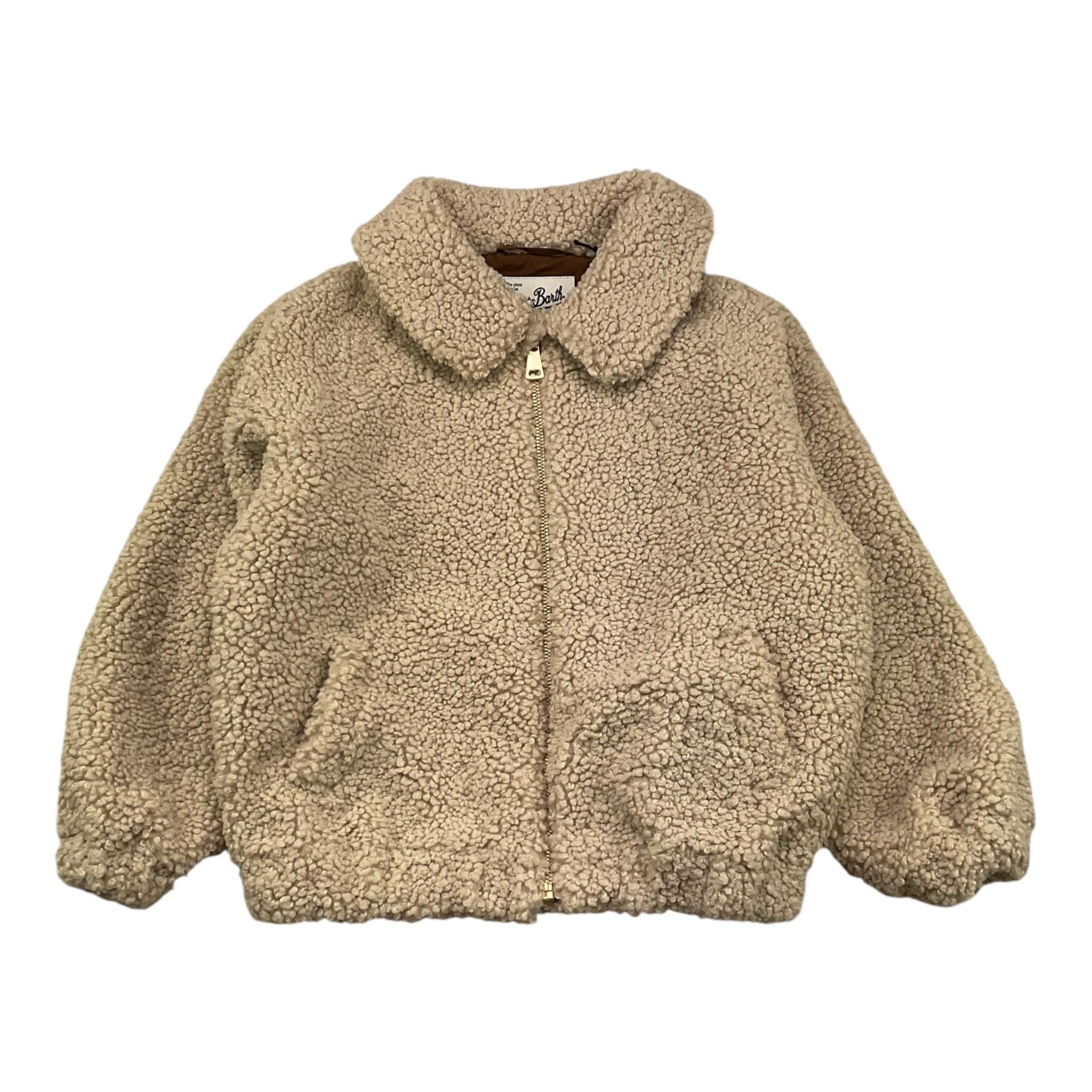 SAINT BARTH giubbino tinta unita modello teddy con zip Beige per Bambina ABE003 BEIGE SAINT BARTH 