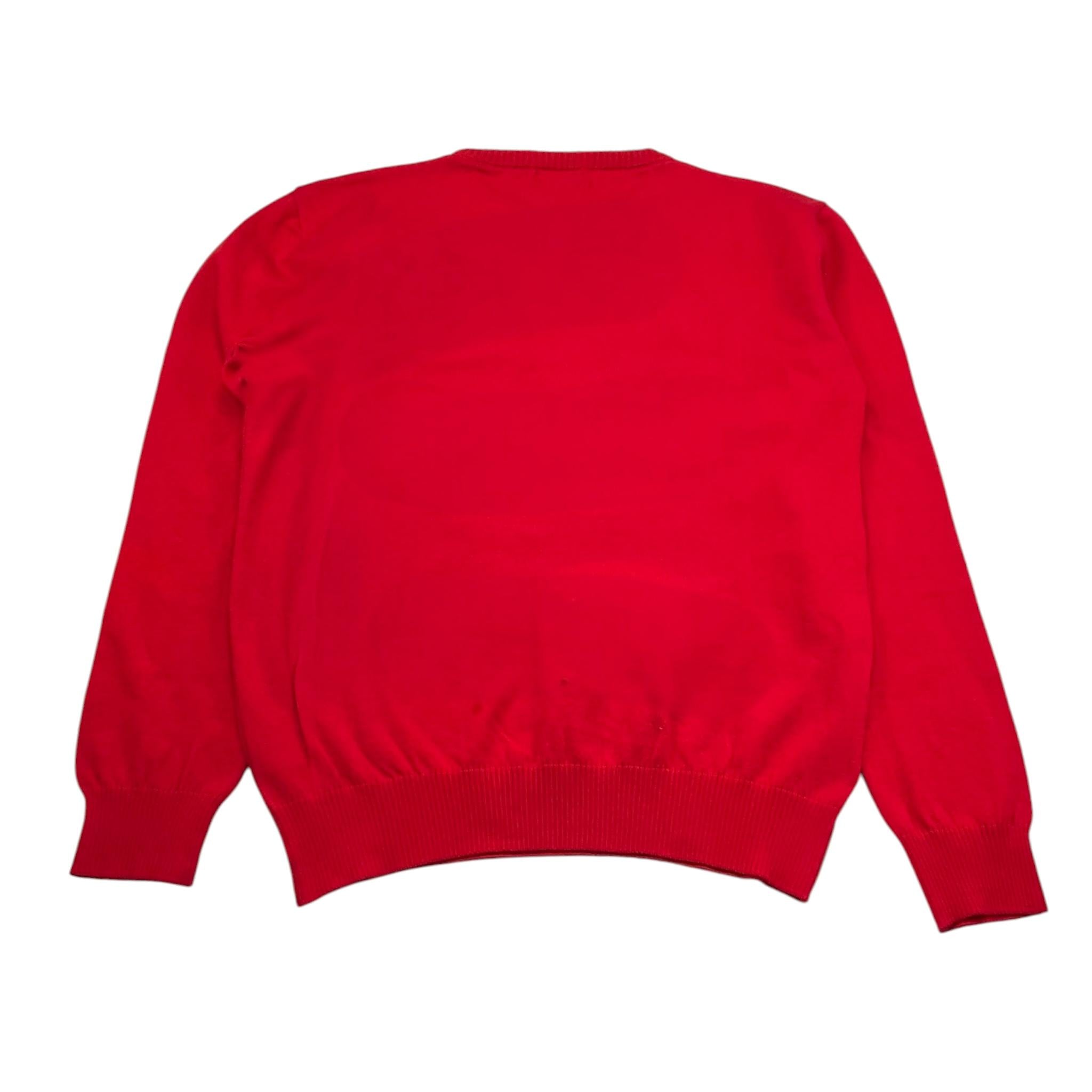 Bikkembergs Maglia Girocollo Tinta Unita con Logo per Bambino BK1606 ROSSO BiKKEMBERGS 
