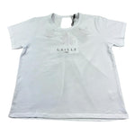 Gaelle T-Shirt Girocollo Tinta Unita con Logo per Bambina 2746M00411 BIANCO GAELLE 