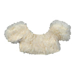 Fun & Fun Top Mezza Manica con Applicazioni Tulle per Neonata FNCBTP01046XN AVORIO FUN & FUN 