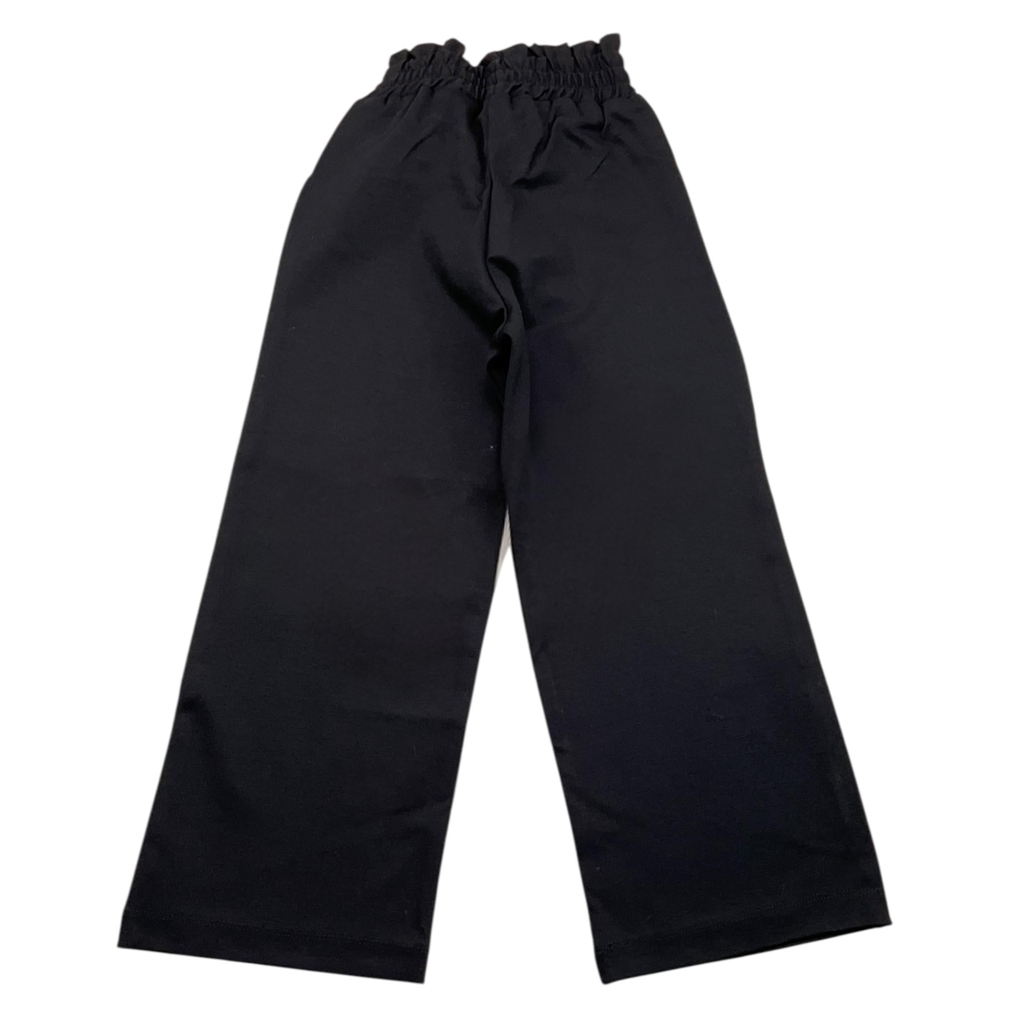 MARIUCCIA pantalone tinta unita modello palazzo Nero per Bambina MBFW23P215 NERO MARIUCCIA 