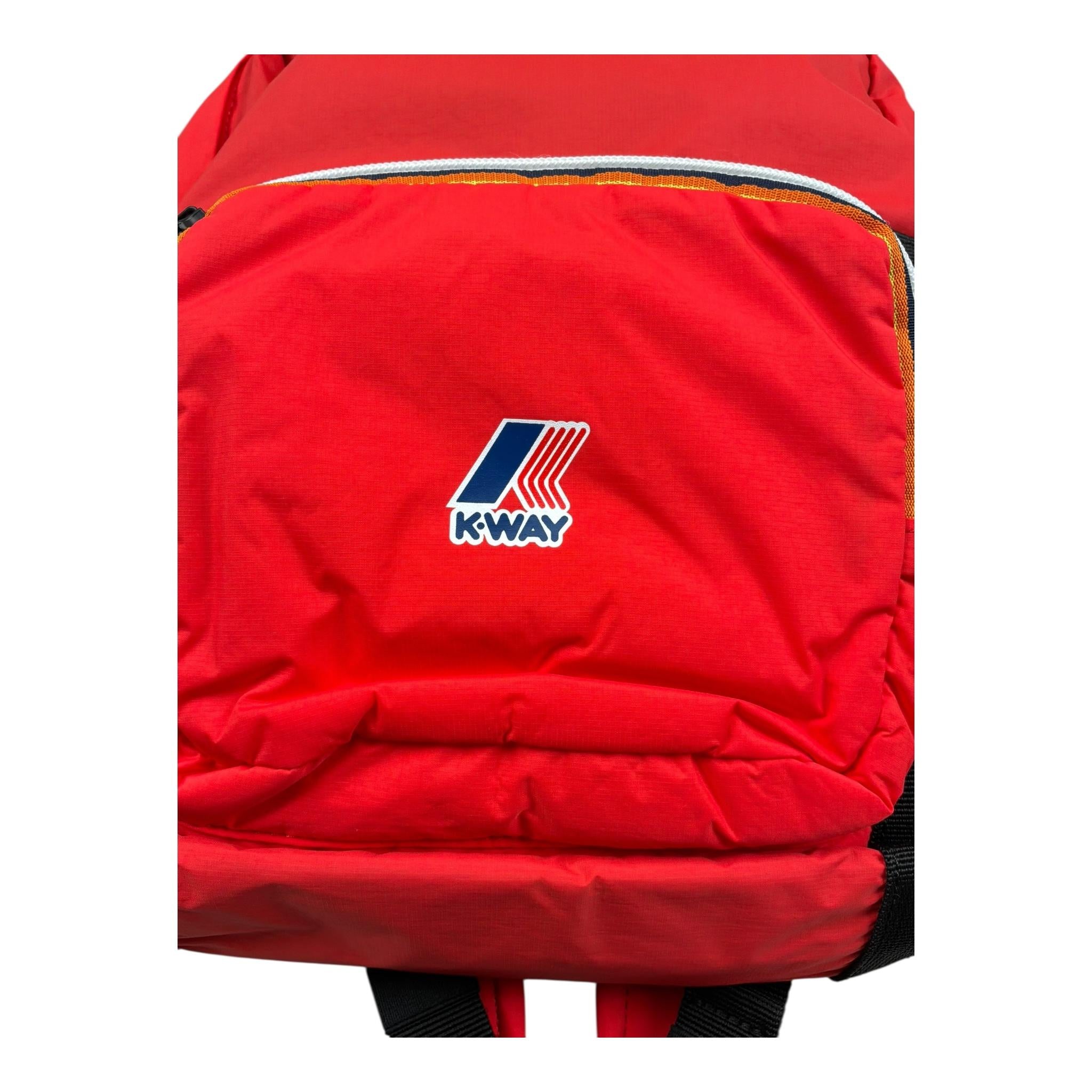 K-Way Zaio Tinta Unita con Stampe per Bambino K81421W ROSSO K-WAY 