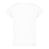 Monnalisa T-Shirt Girocollo Tinta Unita con Stampa per Bambina 19E603 BIANCO MONNALISA 