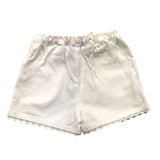 Tartine Et Chocolat Einfarbige Shorts mit elastischer Taille Weiß für Baby Mädchen