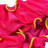 F**K Costume Modello Slip Tinta Unita con Profili In Contrasto per Neonata FJ25B4A20BBFF ROSA FLUO F**K 