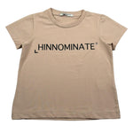 Hinnominate T-Shirt Girocollo Tinta Unita con Stampa per Bambina 3642M00032 BEIGE HINNOMINATE 