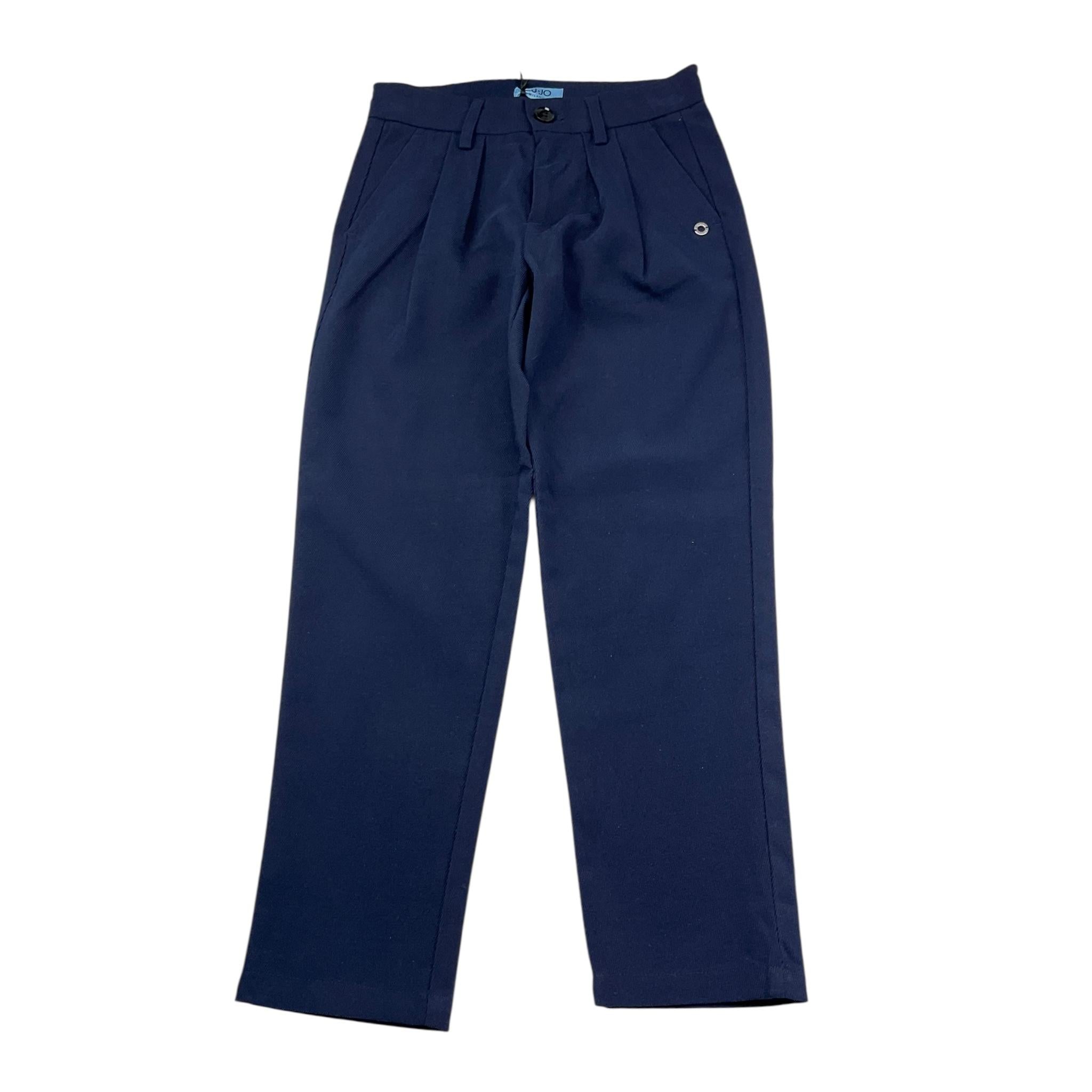 Liu Jo Pantalone Tinta Unita con Tasche Americane per Bambino QF3014 BLU LIU JO 