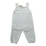 Wedoble Tutina Giromanica Tinta Unita con Ricami per Neonato V2401310A BIANCO WEDOBLE 