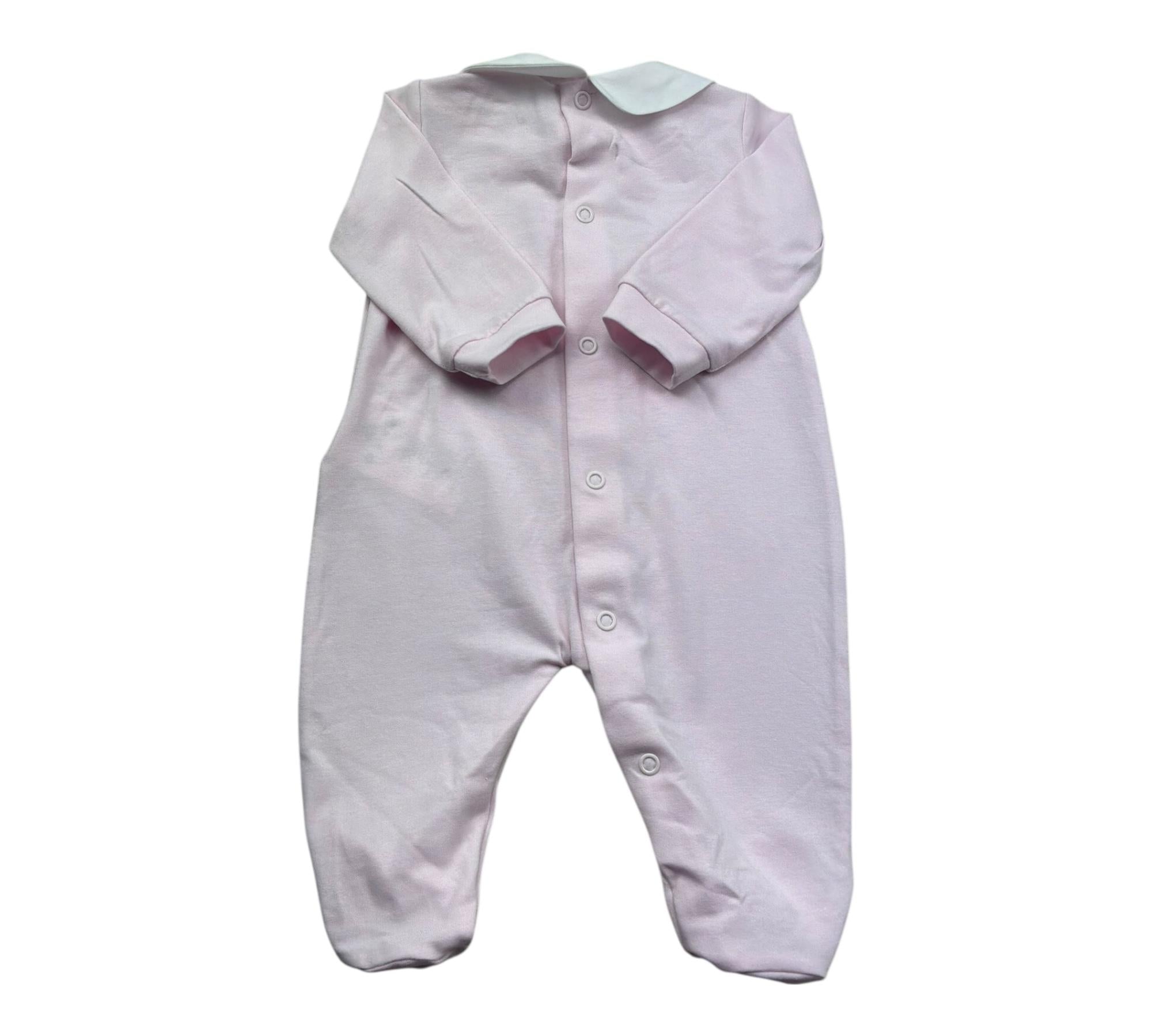 Le Bebe Tutina Manica Lunga Tinta Unita  per Neonata LBG6213 ROSA LE BEBE 