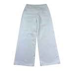 Moschino Pantalone Tinta Unita Modello A Palazzo per Bambina HDP070 BIANCO MOSCHINO 