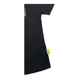 ICON t-shirt girocollo tinta unita con logo Nero per Bambino IBKS008 NERO ICON 