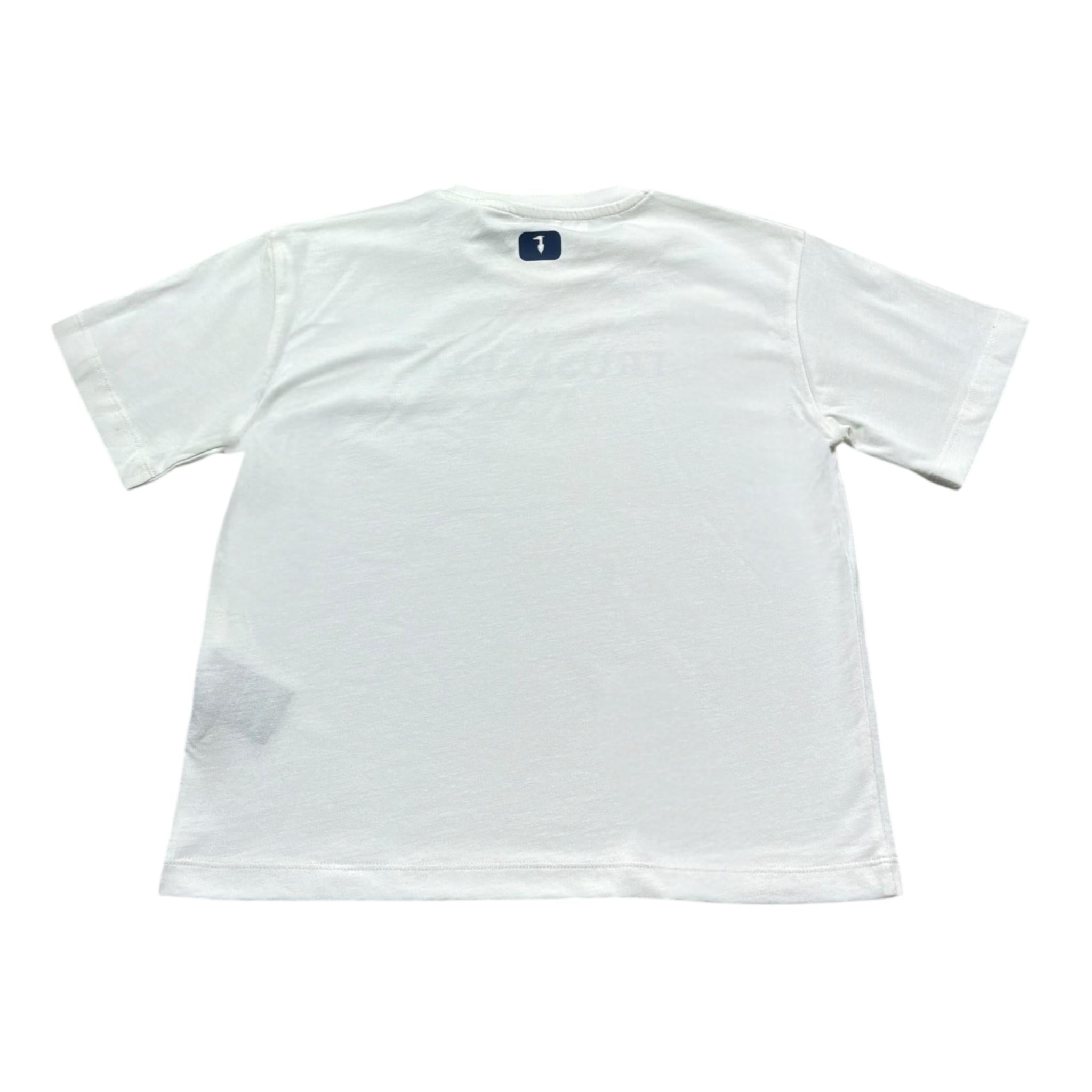 Trussardi T-Shirt Girocollo Tinta Unita con Logo per Bambino TBP26107TS PANNA TRUSSARDI 