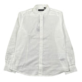 Antony Morato Camicia Manica Lunga Tinta Unita Collo Coreano per Bambino MKKSL00299 BIANCO ANTONY MORATO 