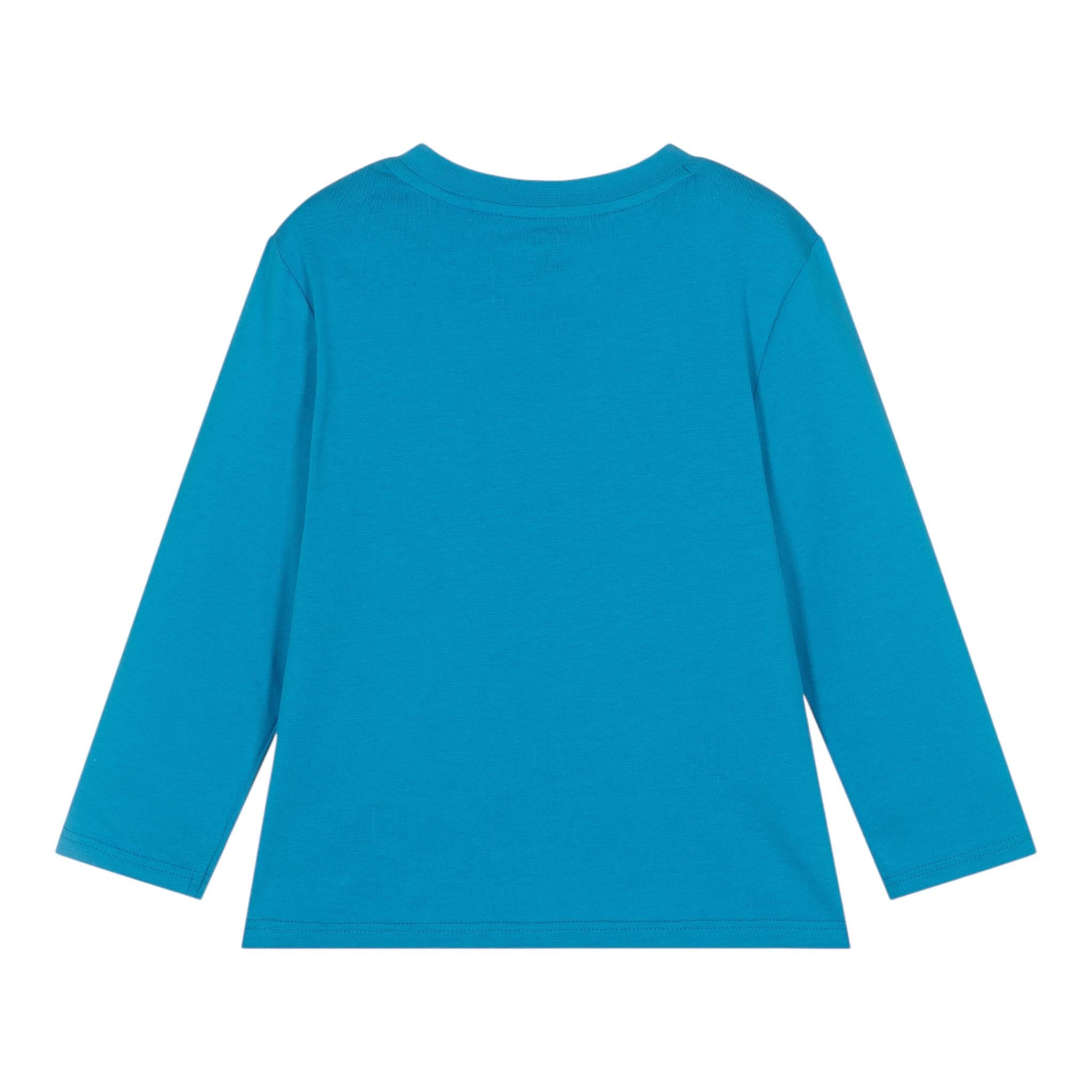 TIMBERLAND shirt girocollo tinta unita con logo Azzurro per Bambino T602151J AZZURRO TIMBERLAND 