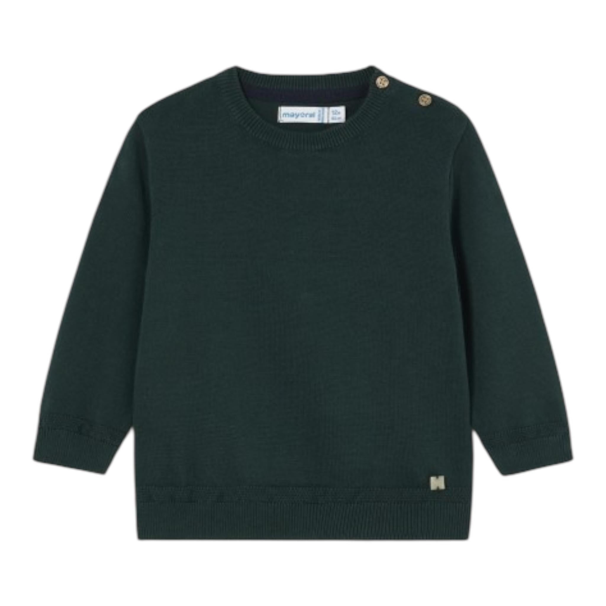 MAYORAL maglia girocollo tinta unita Verde per Neonato 309X VERDE MAYORAL 