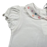 J.O. Milano T-Shirt Tinta Unita con Colletto per Neonata 576G3 BIANCO J.O. MILANO 