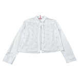 Liu Jo Camicia Tinta Unita con Brillantini per Bambina GA5138 BIANCO LIU JO 