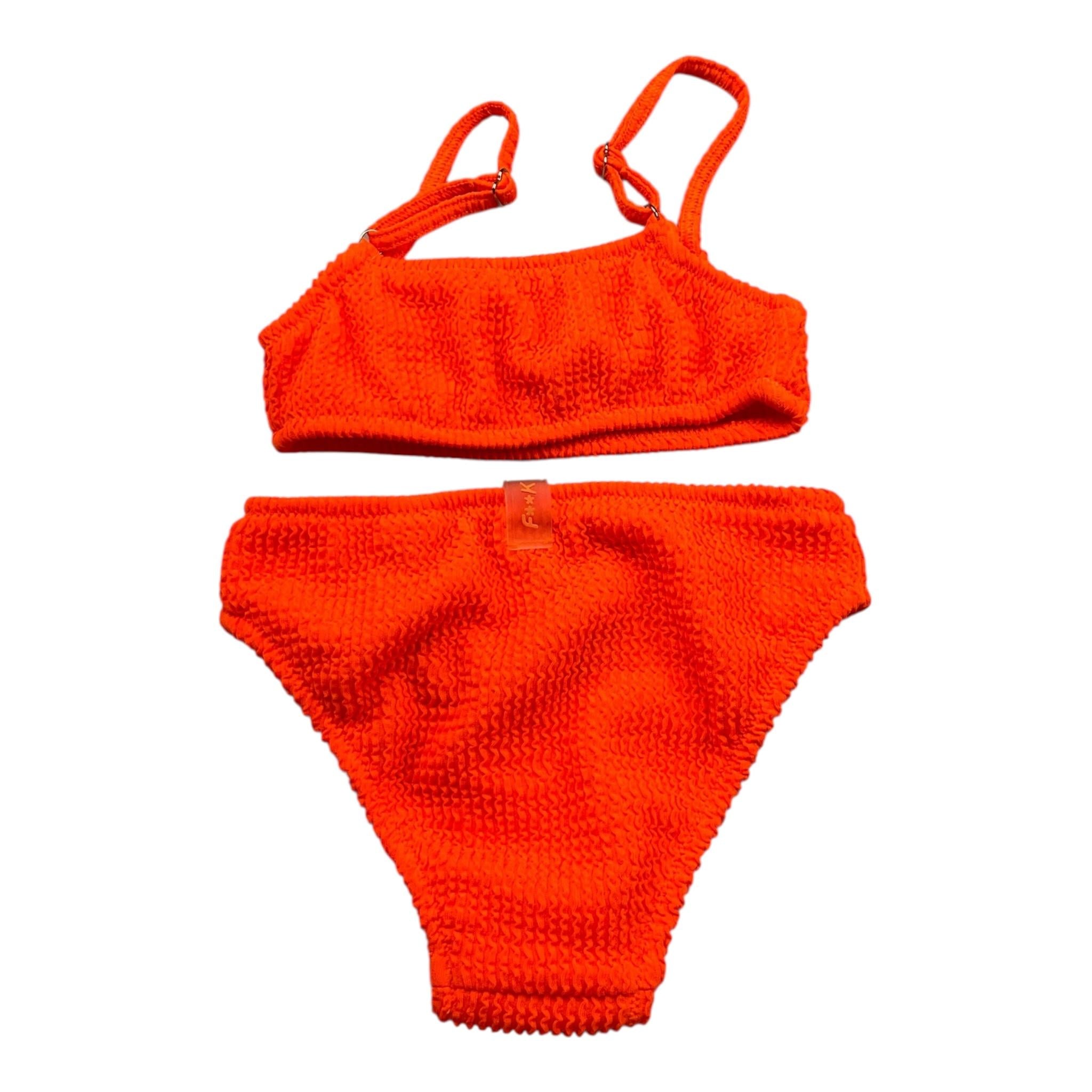 F**K Costume 2 Pezzi Top-Mutandina per Bambina FJ24090FO ARANCIONE F**K 
