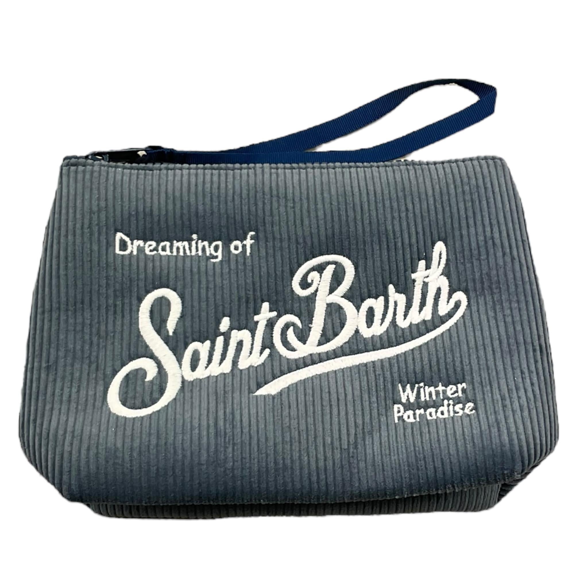 SAINT BARTH borsello tinta unita con logo Azzurro per Bambina ALINEE AZZURRO SAINT BARTH 