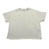 Vicolo Camicia Mezza Manica tinta unita Avorio per Bambina 3146M00087 AVORIO VICOLO 