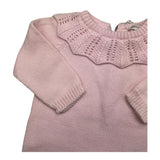 Wedoble Einfarbiger rosa Langarm-Strampler für Babymädchen