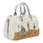 MONNALISA borsa tinta unita con stampa modello peluche Panna per Bambina 19D004 PANNA MONNALISA 