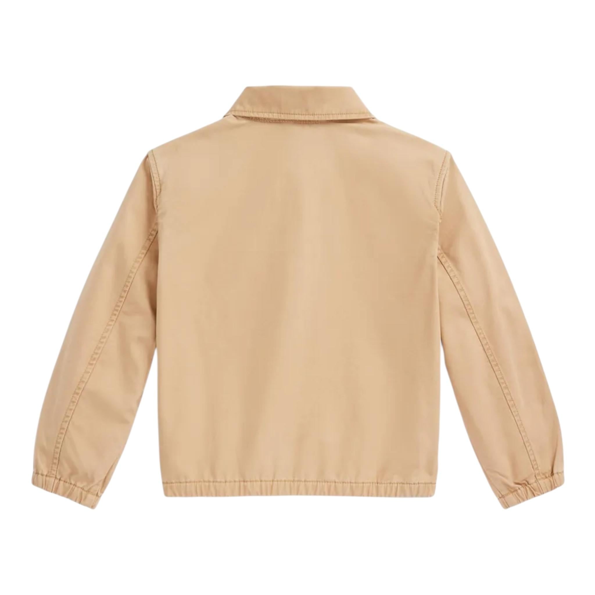 Ralph Lauren Giubbino Tinta Unita con Zip per Bambino 322934661001 BEIGE RALPH LAUREN 