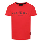 John Richmond T-Shirt Girocollo tinta unita con Stampa Rosso per Bambino RBP25003TSXXX ROSSO JOHN RICHMOND 