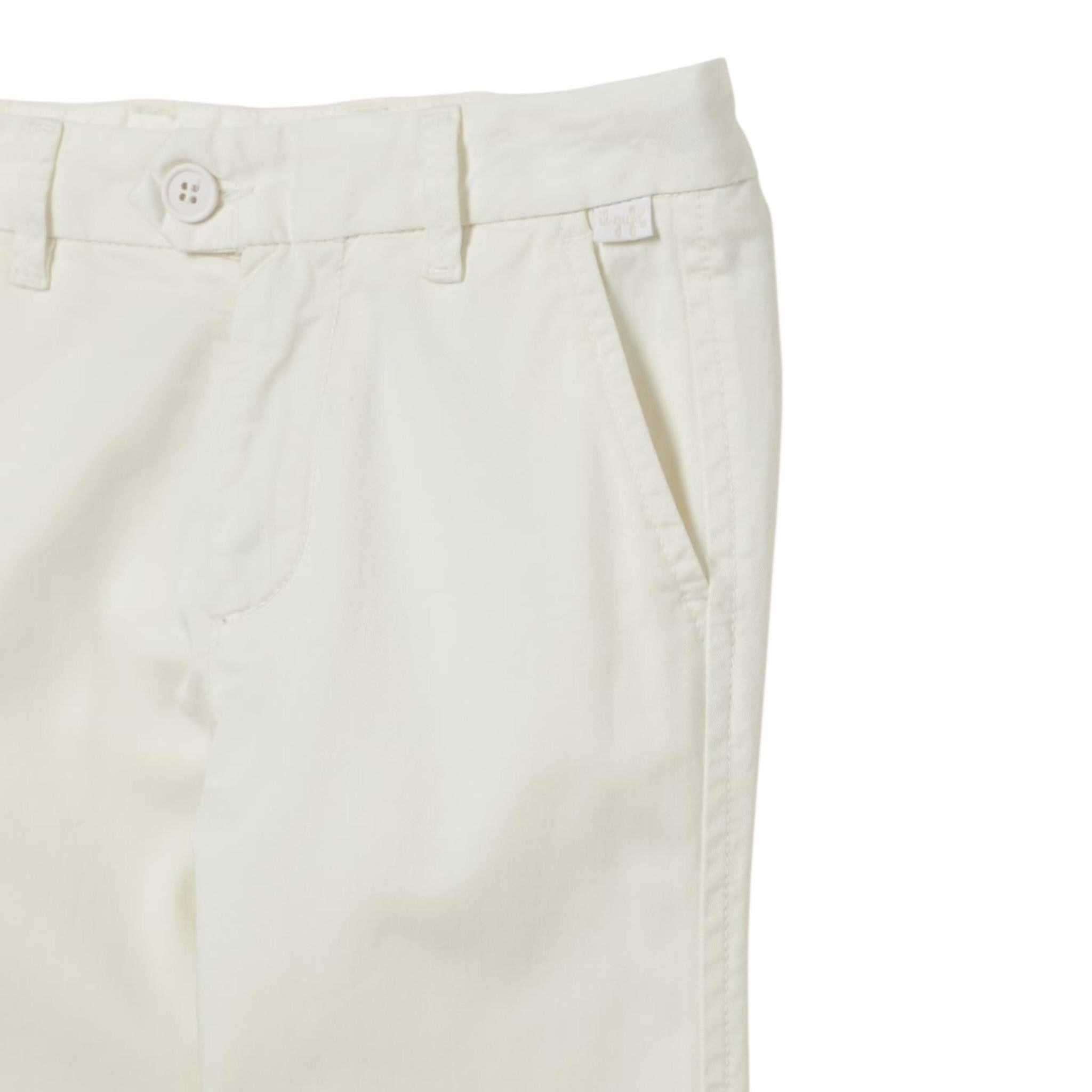 Il Gufo Pantalone Tinta Unita con Girovita Regolabile per Bambino P25PL327C6074 PANNA IL GUFO 