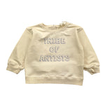 Babe & Tess Felpa Girocollo Tinta Unita con Stampa per Neonato 23518139N PANNA BABE & TESS 