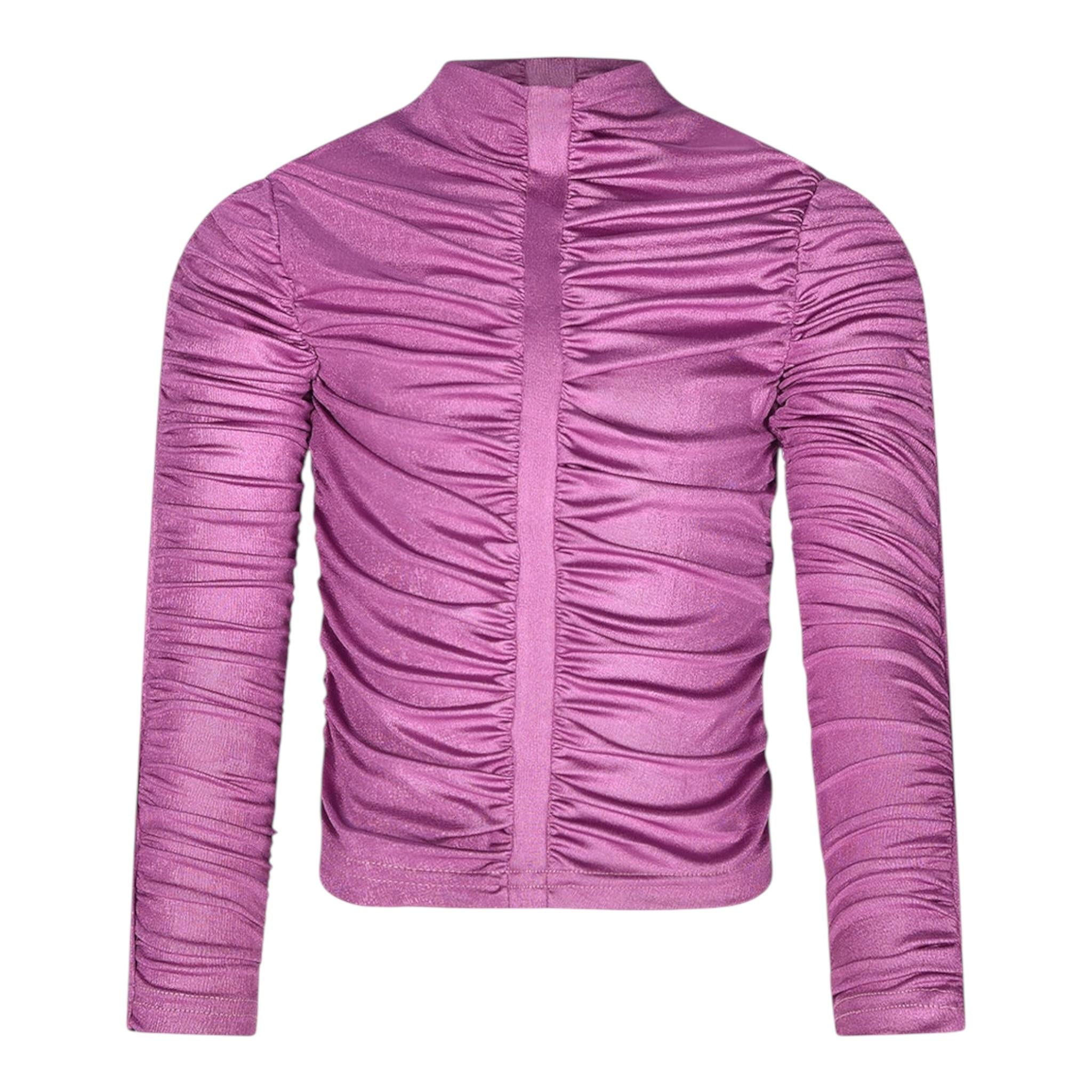 FUN & FUN shirt tinta unita mezzo collo Glicine per Bambina FJTS00439 GLICINE FUN & FUN 