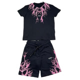 Phobia Archive 2-teiliges Set T-Shirt-Bermuda Schwarz für Jungen