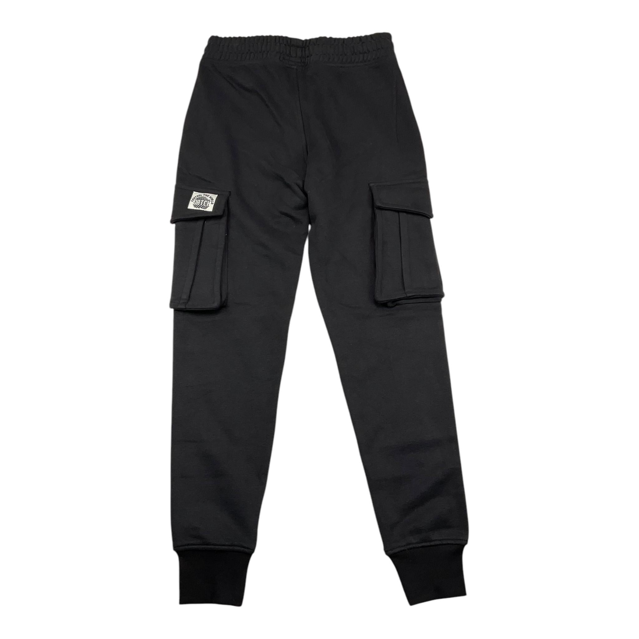 DATCH pantalone tuta tinta unita con tasconi Nero per Bambino DTH1808 NERO DATCH 