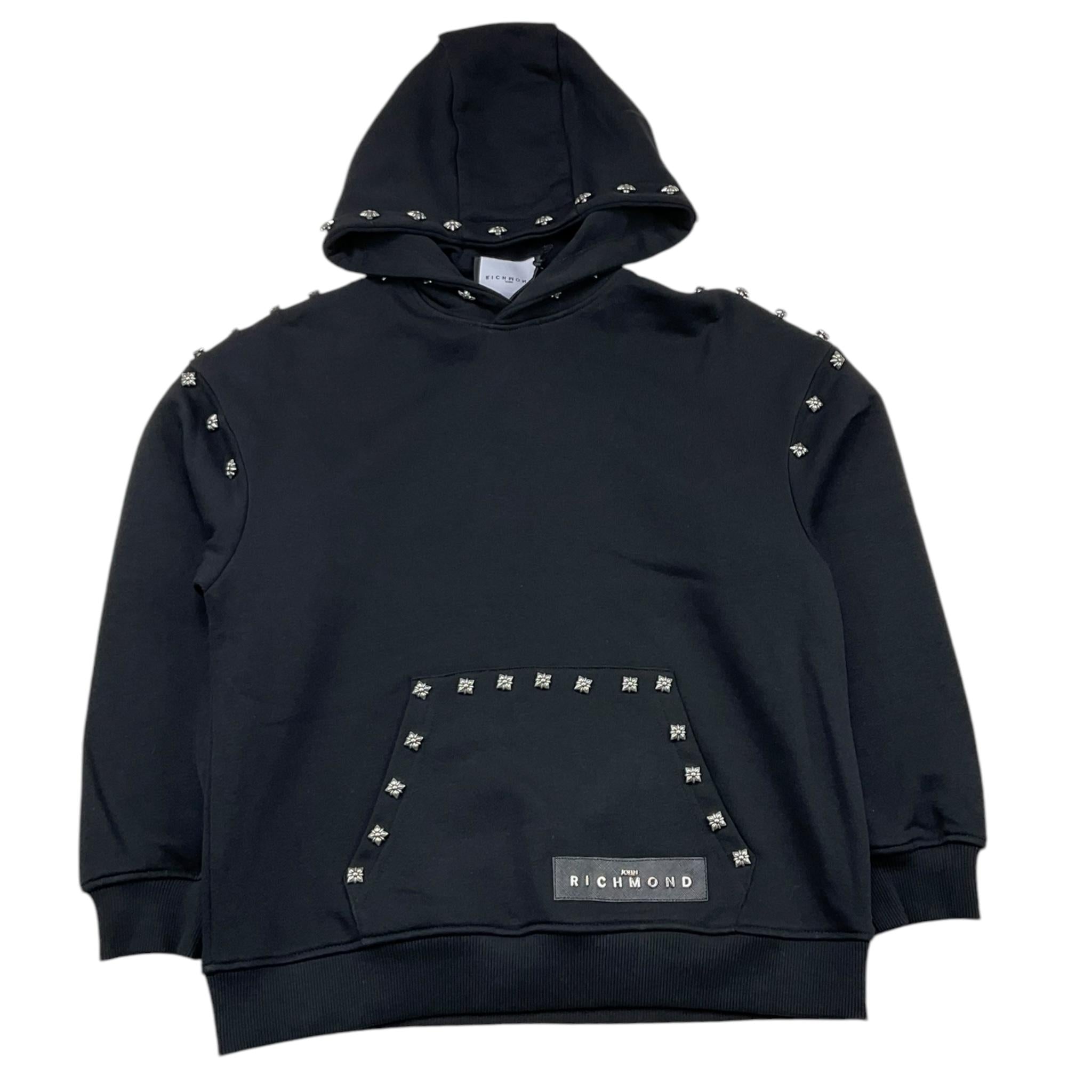 JOHN RICHMOND felpa chiusa con cappuccio tinta unita Nero per Bambina RBA25081FE NERO JOHN RICHMOND 