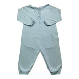 Wedoble Baby Boy Einfarbig Langarm Strampler Blau