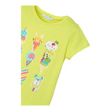Mayoral T-Shirt Girocollo Tinta Unita con Stampa per Neonata 301432N VERDE MAYORAL 