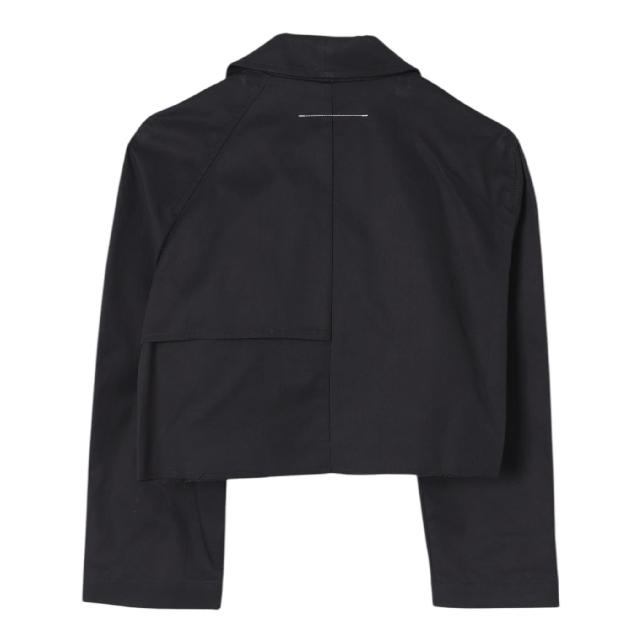 Maison Margiela Giacca Tinta Unita Modello Crop per Bambina M60729M NERO MAISON MARGIELA 