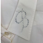 MISS BLUMARINE camicia tinta unita con brillantini Bianco per Bambina IF4159 BIANCO MISS BLUMARINE 