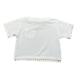 Lalalu' T-Shirt Tinta Unita Girocollo con Taschino per Neonata TSL80PBXX BIANCO LALALU' 