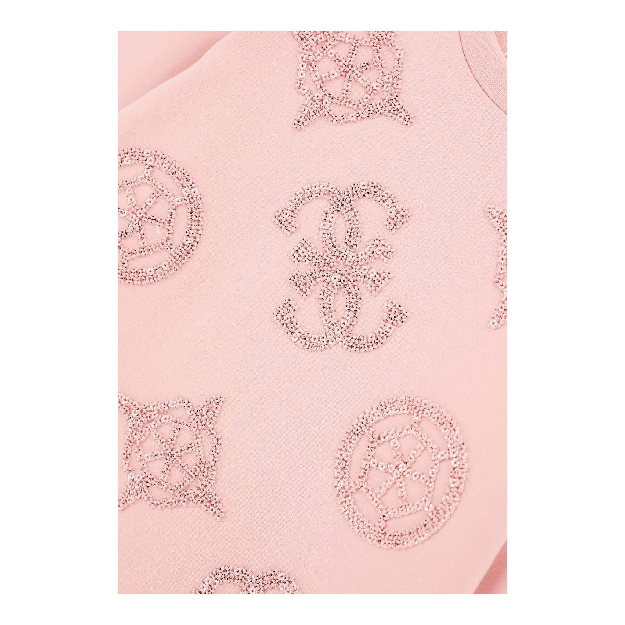 GUESS abito modello felpa girocollo tinta unita con applicazioni Rosa per Bambina N4YK16KA6V4 ROSA GUESS 