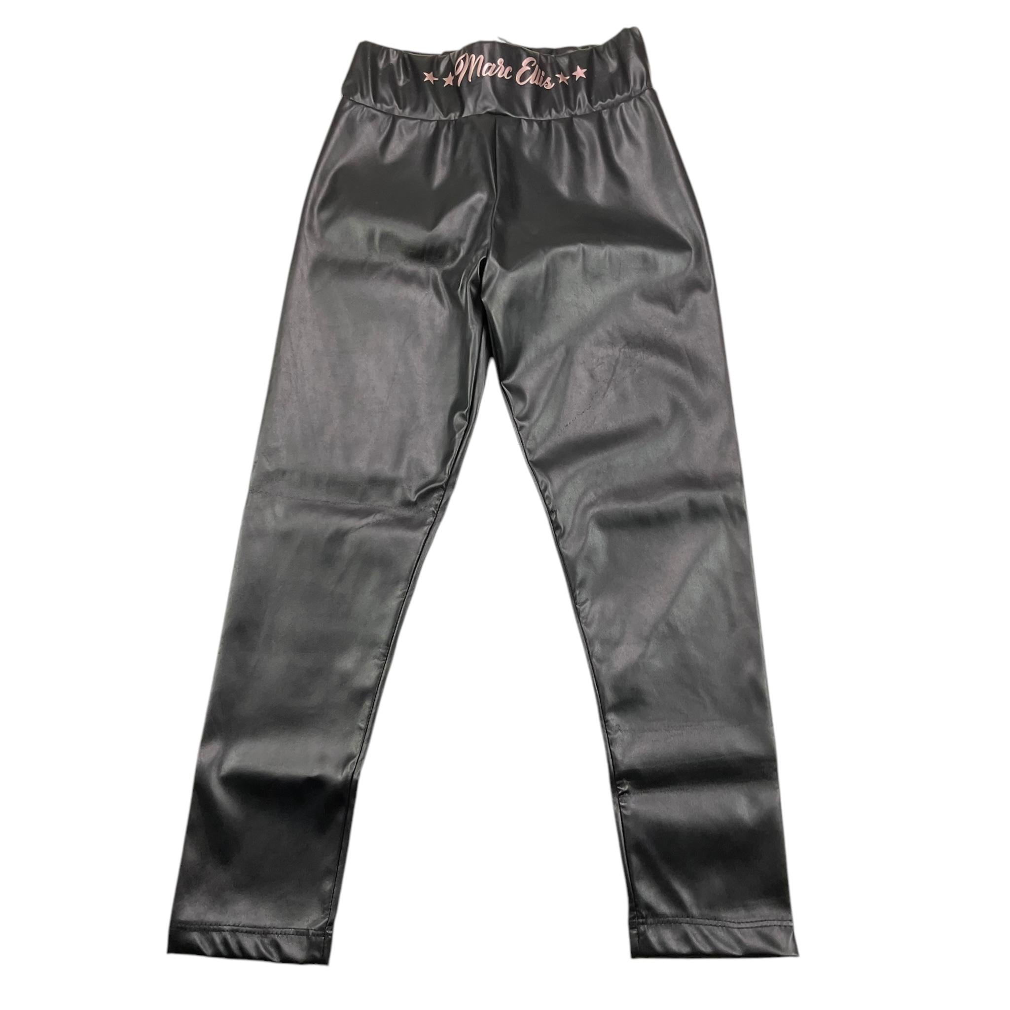 MARC ELLIS leggins in ecopelle tinta unita con elastico in vita  Nero per Bambina JMJPT00284 NERO MARC ELLIS 