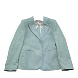 Mai'S Kids Giacca Tinta Unita con Bottoni per Bambino GIACCA VERDE ACQUA MAI'S KIDS 