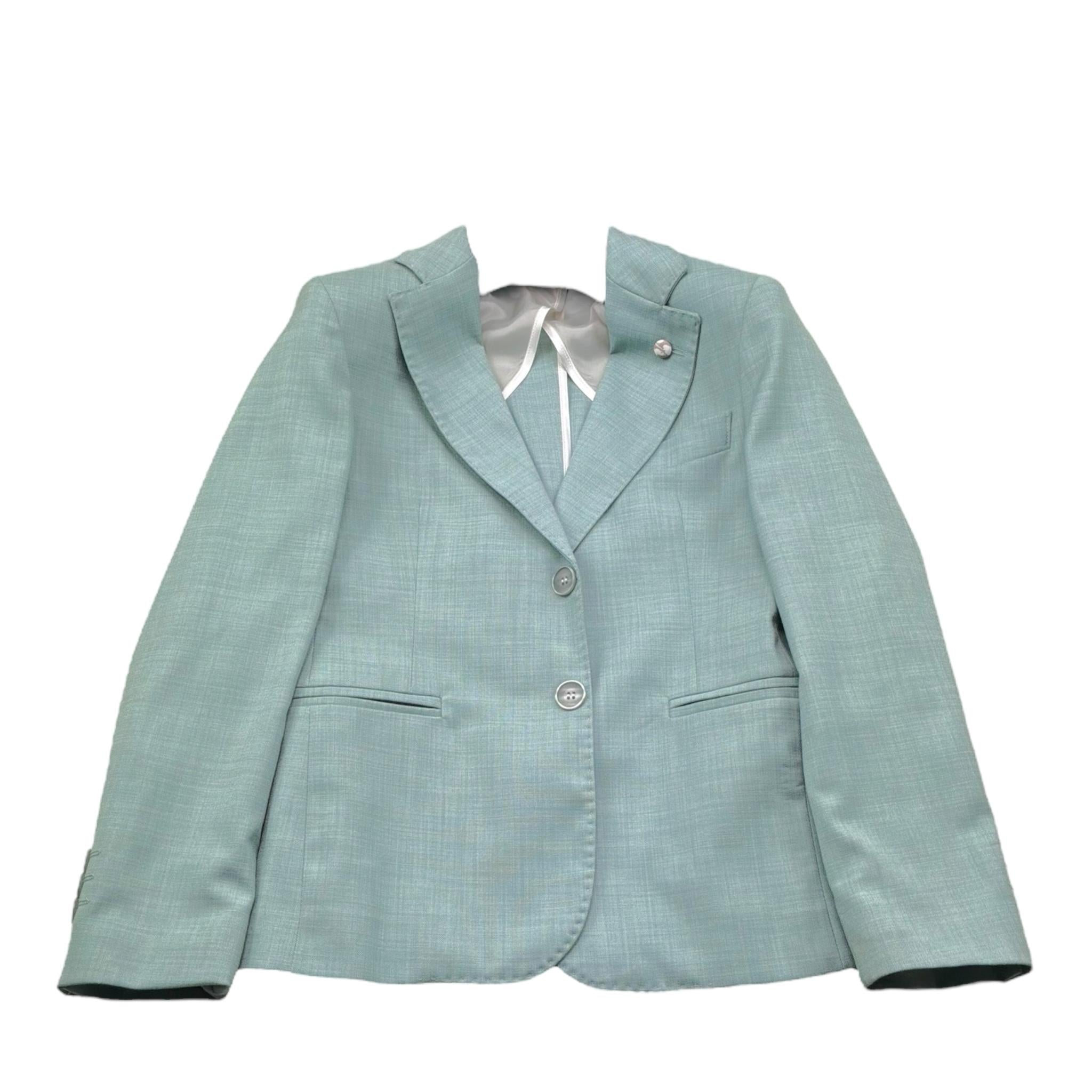 Mai'S Kids Giacca Tinta Unita con Bottoni per Bambino GIACCA VERDE ACQUA MAI'S KIDS 