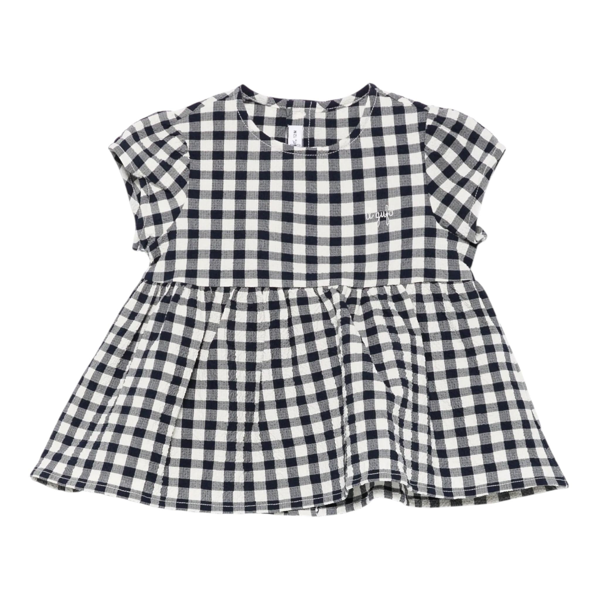Il Gufo Camicia Mezza Fantasia Quadretti per Bambina P25CC105C3161 BIANCO/BLU IL GUFO 