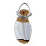 Angelitos Sandalo Tinta Unita con Fibia per Bambina ANG202 BIANCO ANGELITOS 