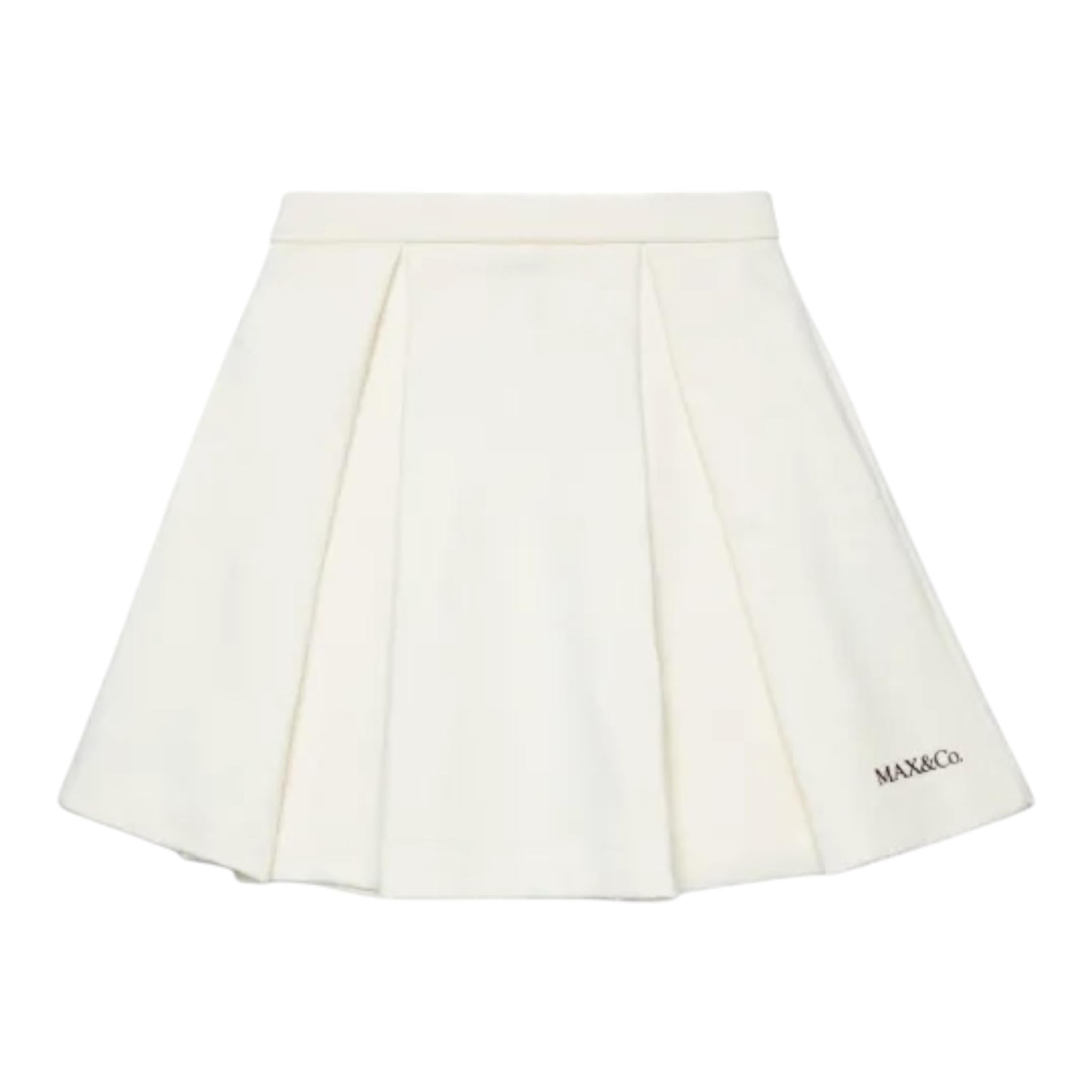 MAX&Co. gonna tinta unita con zip Panna per Bambina MX0056 PANNA MAX&Co. 