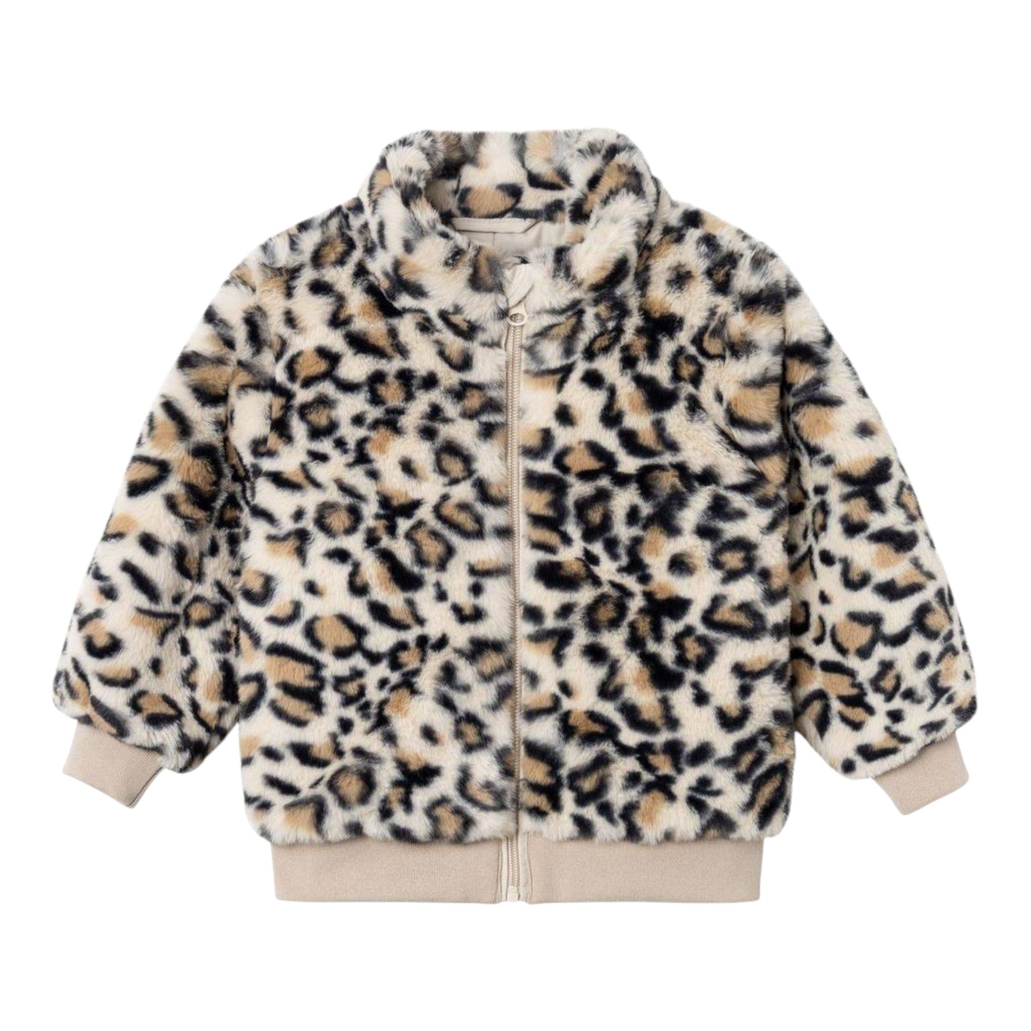 NAME IT giubbino modello pelliccia tinta unita con fantasia maculata Beige per Neonata 13231161 BEIGE NAME IT 