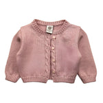 MARLU' coprispalle tinta unita con ricami Rosa per Neonata COPRISP ROSA MARLU' 