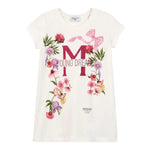 Monnalisa T-Shirt Girocollo Tinta Unita con Stampa per Bambina 197601S3 PANNA MONNALISA 